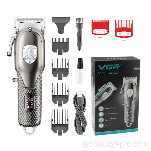 Metal Hair Clipper  VGR V276 metal barber rechargeable professional hair clipper Factory